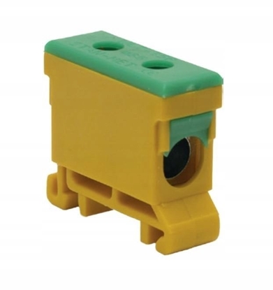 Attēls no Elektro-Plast Rozdzielacz odgany jednobiegunowy AL/CU 35-240mm2 óto-zielony monta paski i na szyn TH WLZ35P/240/z 48.504