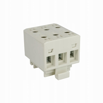 Attēls no Elektro-Plast rozdzielacz odgany trójpolowy AL/CU 3x16mm2 szary monta paski i na szyn TH WLZ35/3x16/s 48.317