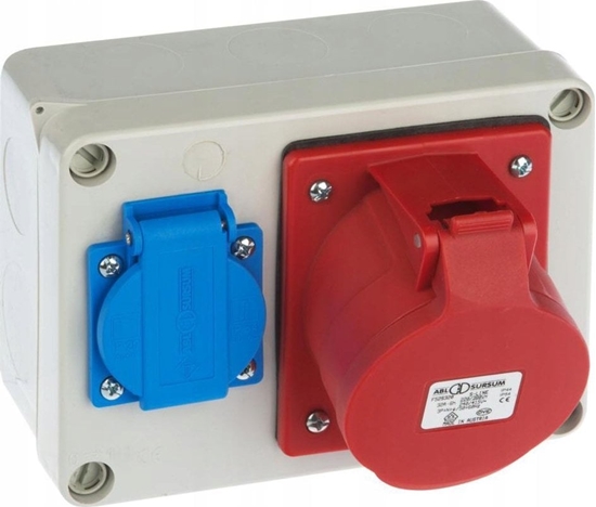 Picture of Elektro-Plast Rozdzielnica budowlana 2P+Z 3P+N+Z/32A n/t bez zabezpiecze RS-2 6202-01 - 6202-01