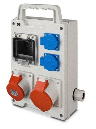Attēls no Elektro-Plast Rozdzielnica budowlana przenona 4 moduy 1x5P/32 5P/16A 2x2P+Z RS (6213-00)