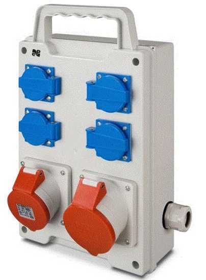 Picture of Elektro-Plast Rozdzielnica budowlana przenona 5P/32A 5P/16A 4x2P+Z RS (6214-00)