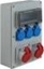 Attēls no Elektro-Plast Rozdzielnica budowlana RB-1616 IP44 1x16A/5P,1x16A/5P,3xGS 65.1616