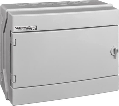 Attēls no Elektro-Plast Rozdzielnica hermetyczna moduowa 500VAC/1500VDC 1x12 natynkowa IP65 RH-12/UV AC/DC 36.912