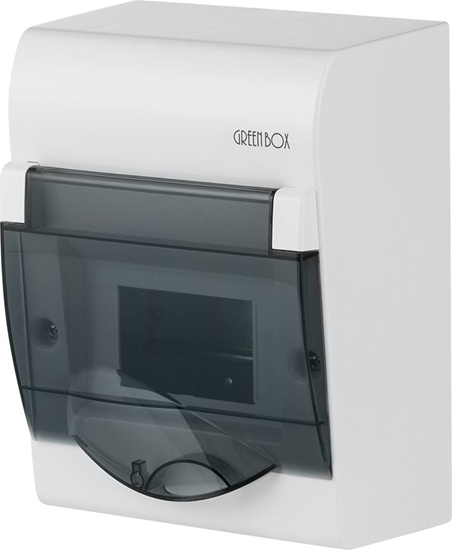 Picture of Elektro-Plast Rozdzielnica moduowa 1 x 6 natynkowa GREEN BOX RN drzwi transparentne dymne N+PE IP40 (2351-01)