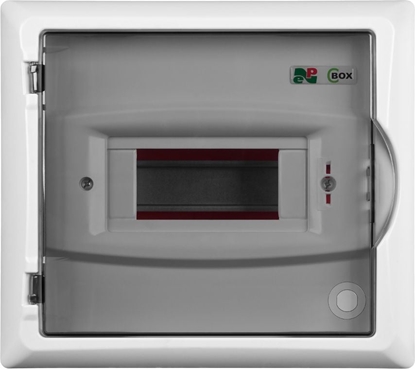 Attēls no Elektro-Plast Rozdzielnica moduowa 1 x 6 p/t ECONOMIC BOX RP 1/6 drzwi transparentne N+PE lP40 (2511-01)