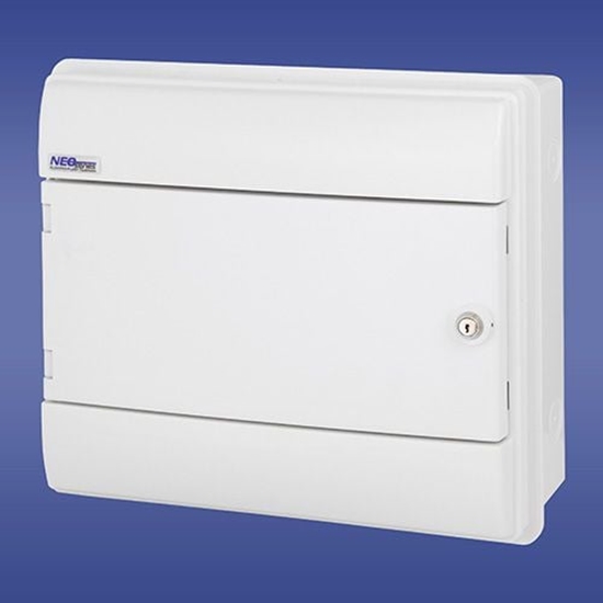 Picture of Elektro-Plast Rozdzielnica moduowa 1x12 natynkowa IP65 RH-12/ZB z zamkiem (36.14)