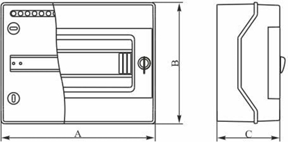 Attēls no Elektro-Plast Rozdzielnica moduowa 1x4 natynkowa IP65 RH-4Z/B (36.06)