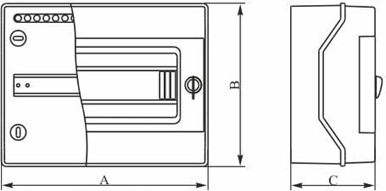 Picture of Elektro-Plast Rozdzielnica moduowa 1x4 natynkowa IP65 RH-4Z/B (36.06)