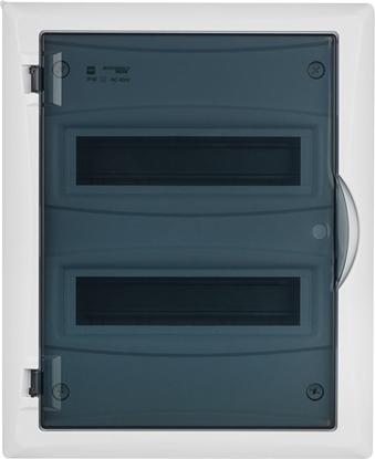 Attēls no Elektro-Plast Rozdzielnica moduowa 2x12 p/t 2/24 drzwi transparentne (N+PE) IP40 2515-01