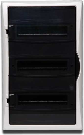 Picture of Elektro-Plast Rozdzielnica moduowa 3 x 12 p/t ECONOMIC BOX RP 3/36 drzwi transparentne N+PE lP40 (2516-01)
