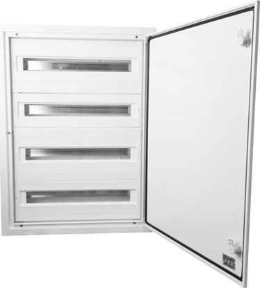 Attēls no Elektro-Plast Rozdzielnica moduowa 4x24 podtynkowa IP54 DARP-96 drzwu alum. biay 9.424