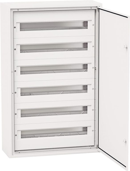 Picture of Elektro-Plast Rozdzielnica moduowa 6 x 24 podtynkowa IP54 DARP-144 drzwi alum. (biay 9.624)