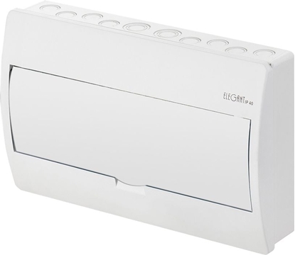 Attēls no Elektro-Plast Rozdzielnica moduowa ELEGANT EP-nt 1/12 n/t biaa 1x12 IP40 drzwi biae 2423-00
