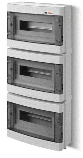 Picture of Elektro-Plast Rozdzielnica moduowa hermetyczna 3 x 13 natynkowa IP55 EP-LUX PLUS RN 3/39 (1958-01)