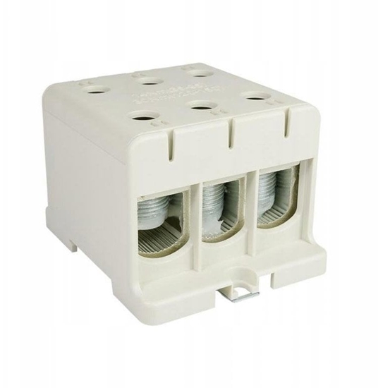 Picture of Elektro-Plast rozdzielnica odgana 3-polowa szara do montau paskiego i na szyn AL/CU 3x150mm2 TH WLZ35/3x150/s 48.3151