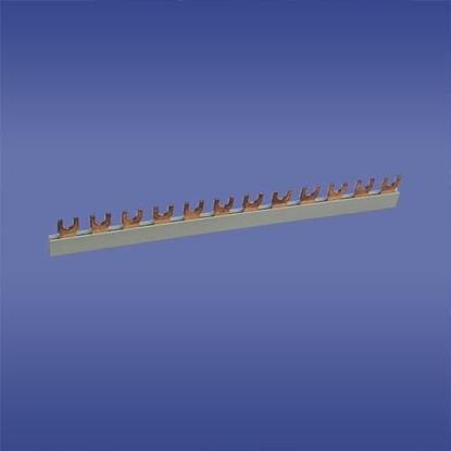 Attēls no Elektro-Plast Szyna czeniowa 1P 80A 16mm2 widekowa 18 mod. 1F S18 1F-10 (45.181)