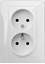 Изображение Elektro-Plast Vestra Gniazdo podwójne 2x2P+Z monolit z ramk podtynkowe IP20 biay 3835-00