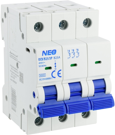 Picture of Elektro-Plast Wycznik nadprdowy 3P B 25A 6kA OCB/B25/3P 87.635