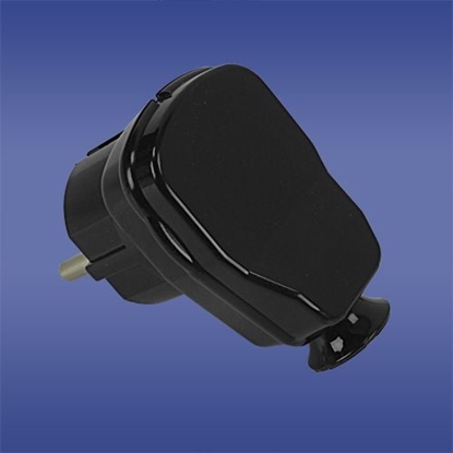 Attēls no Elektro-Plast Wtyczka ktowa rozbieralna z/u 16A 2P AWA-5 czarna (51.11)