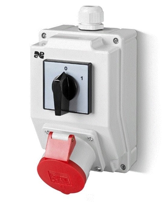 Attēls no Elektro-Plast Zestaw instalacyjny z gniazdem 32A 5P RS-Z L-0-P czerwony (6274-20)