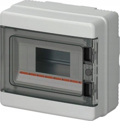 Picture of Elettrocanali Rozdzielnica moduowa PV 1x12 natynkowa drzwi transp. seria 620 IP65 280x220x100 szyna N+PE szara EC62012E