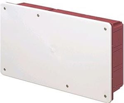 Изображение Elettrocanali Rozdzielnica podtynkowa z pokryw seria 350 196x152x70 czerwony-biay (EC350C6)