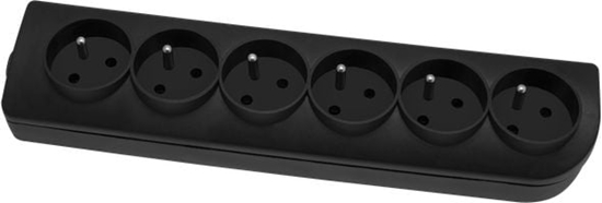 Picture of Elgotech GN-60 GNIAZDO PRZENONE 6X Z/U OKRGE 16A CZARNY - GN-60-2