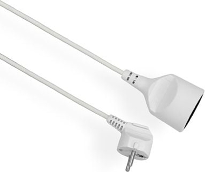 Picture of Elgotech Przeduacz Economic* 1 gniazdo z/u biay 2m (EPS-102)