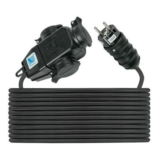 Picture of Elgotech Przeduacz warsztatowy 3-gniazda z/u 10m IP44 /H05RR-F 3x1,5