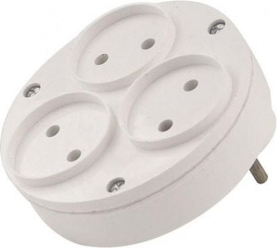 Picture of Elgotech Rozganik wtyczkowy 3-gniazda b/u RO-3