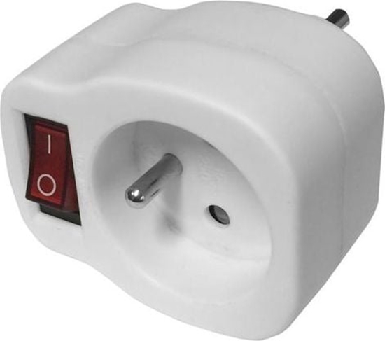 Picture of Elgotech Rozganik wtyczkowy z wycznikiem 1-gniazdo z/u RC-10W