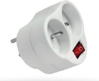 Picture of Elgotech Rozganik wtyczkowy z wycznikiem 2-gniazda z/u RC-20W
