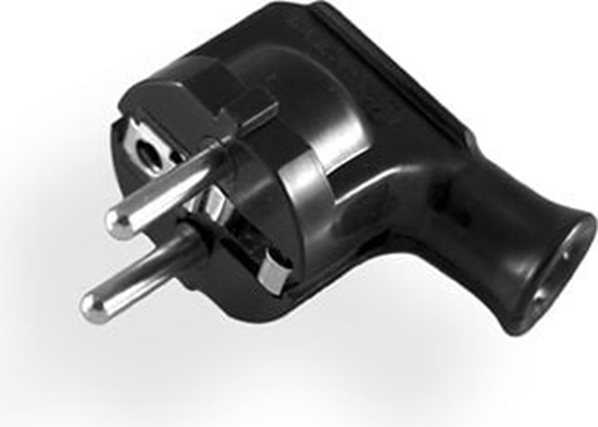 Изображение Elgotech Wtyczka ktowa 16A 250V Czarna (WT-35-2)