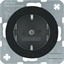 Picture of ELS Elektrotechnika Berker R.1/R.3 Gniazdo SCHUKO czarny poysk 47232045