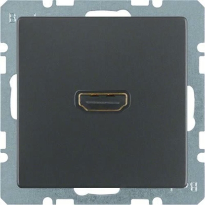 Attēls no ELS Elektrotechnika Gniazdo HDMI antracyt aksamit Q.1/Q.3 3315426086