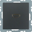 Изображение ELS Elektrotechnika Gniazdo HDMI antracyt aksamit Q.1/Q.3 3315426086
