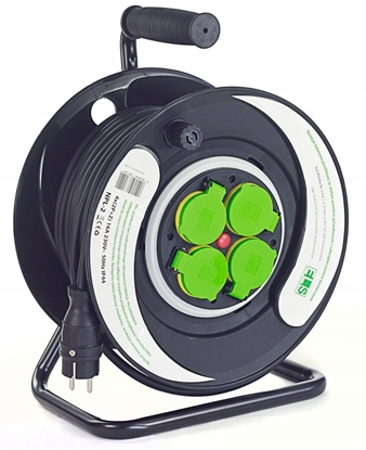 Attēls no ELS Elektrotechnika Przeduacz 20m OW3*1,5 4x230V IP44 T bben plastikowy stay panel