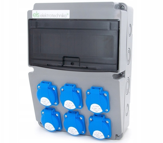 Picture of ELS Elektrotechnika Rozdzielnica budowlana 6*GS 230V, cienna obudowa, okablowany, niewyposaony, okienko 11M, 11NO600