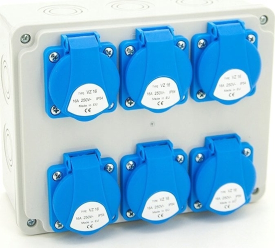 Picture of ELS Elektrotechnika Rozdzielnica budowlana 6*GS 230V, obudowa nacienna / natynkowa, ELS Elektrotechnika, N600