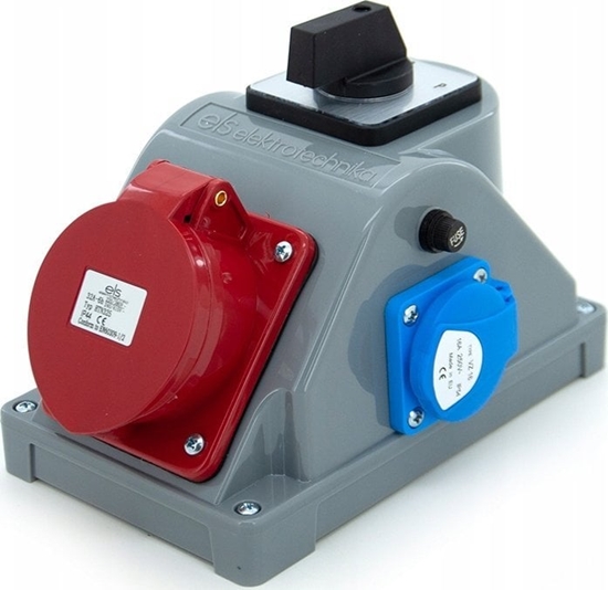 Picture of ELS Elektrotechnika Rozdzielnica budowlana typ COMBOPOL 32A/5 + GS 230V + rozcznik L-0-P, obudowa nacienna / natynkowa, N1T01LP