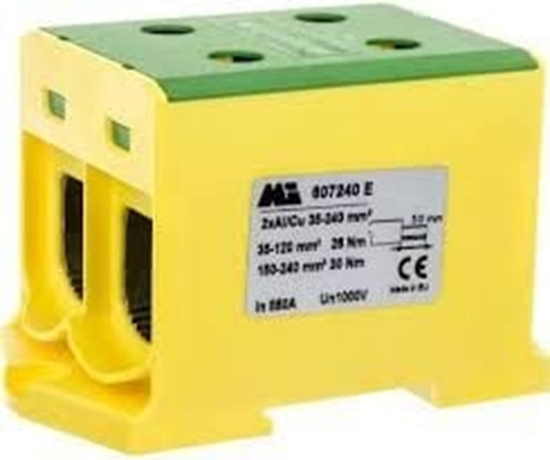 Изображение EM Group Zczka szynowa 2-torowa 35-240mm2 óto-zielona EURO multiOTL 240 2xAl/Cu (607240 E)