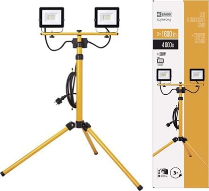 Picture of Emos Projektor na statywie LED HOBBY SLIM 2x20W 3200lm IP65 ZS2221.2