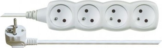Picture of Emos Przeduacz 4-gniazda z/u 2m /H05VV-F 3G1/ biay P0412