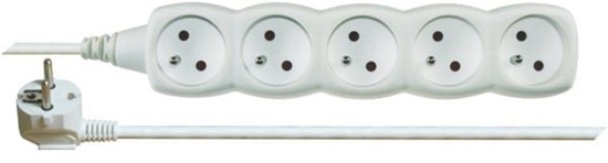 Picture of Emos Przeduacz 5-gniazd z/u 2m /H05VV-F 3G1/ biay (P0512)