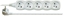 Изображение Emos Przeduacz 5-gniazd z/u 2m /H05VV-F 3G1/ biay (P0512)