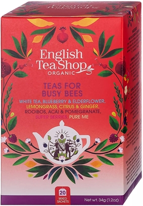 Picture of English Tea Shop Zestaw herbat Teas For Busy Bees 20 saszetek
