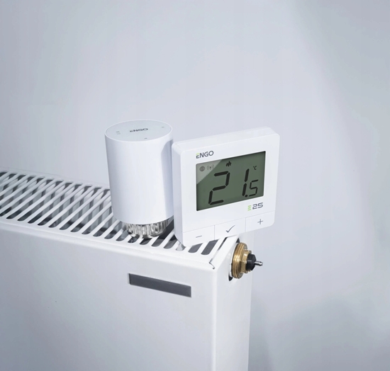 Изображение Engo Inteligentny zestaw ogrzewania biay (E25-BATW-4 + ETRV-M30)