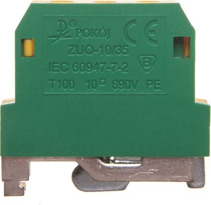 Изображение Ergom Zczka szynowa ochronna 10mm2 óto-zielona ZUO 10/35 R33RA-01020100423