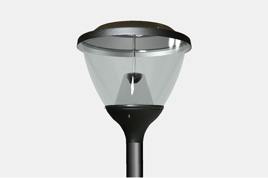 Picture of Es-System Oprawa parkowa LED 55W OCP MILEDIA 2 419.LED 840 5000lm OPAL RAL9005 DRV (3682000)