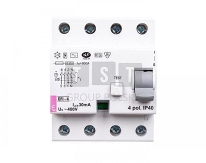 Picture of Etipo Wycznik rónicowoprdowy ETI Polam EFI-4 002062151 3P+N 100A AC 0,03mA 10 kA